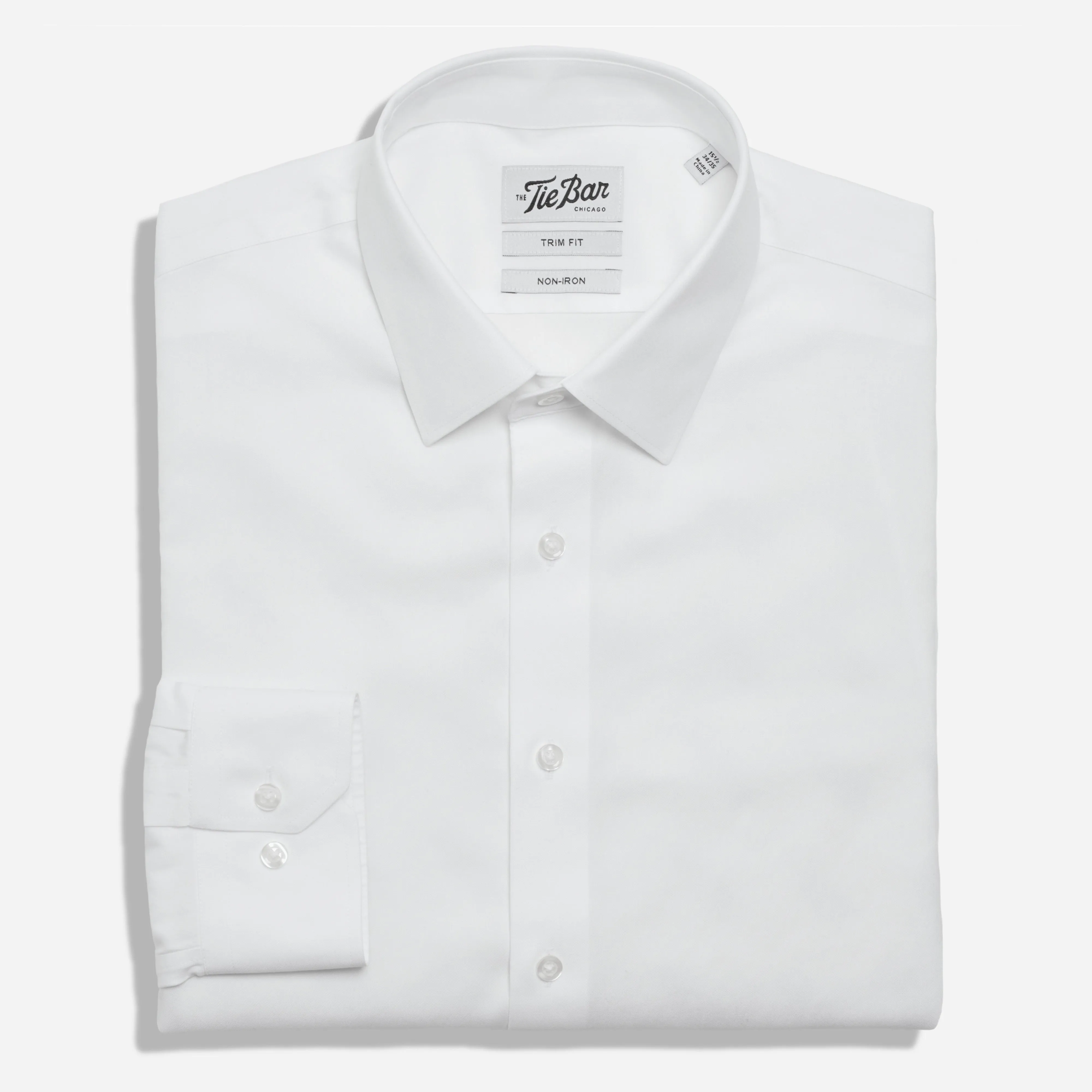 Pinpoint Solid - Point Collar White Non-Iron Dress Shirt