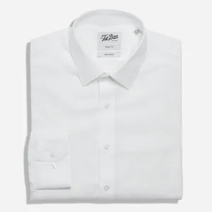 Pinpoint Solid - Point Collar White Non-Iron Dress Shirt