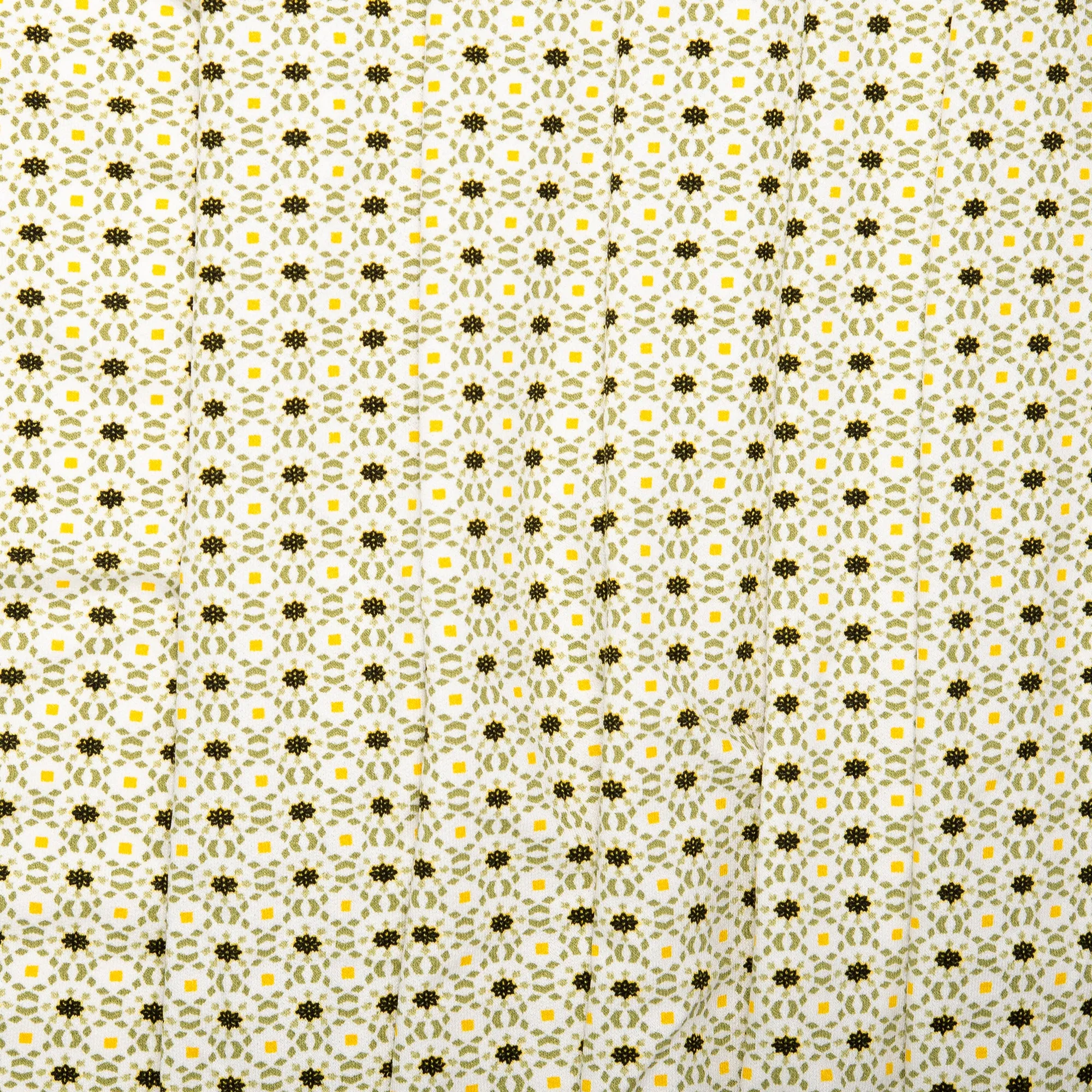 Printed Viscose Knit - ARIELLA - Abstract - White / Green