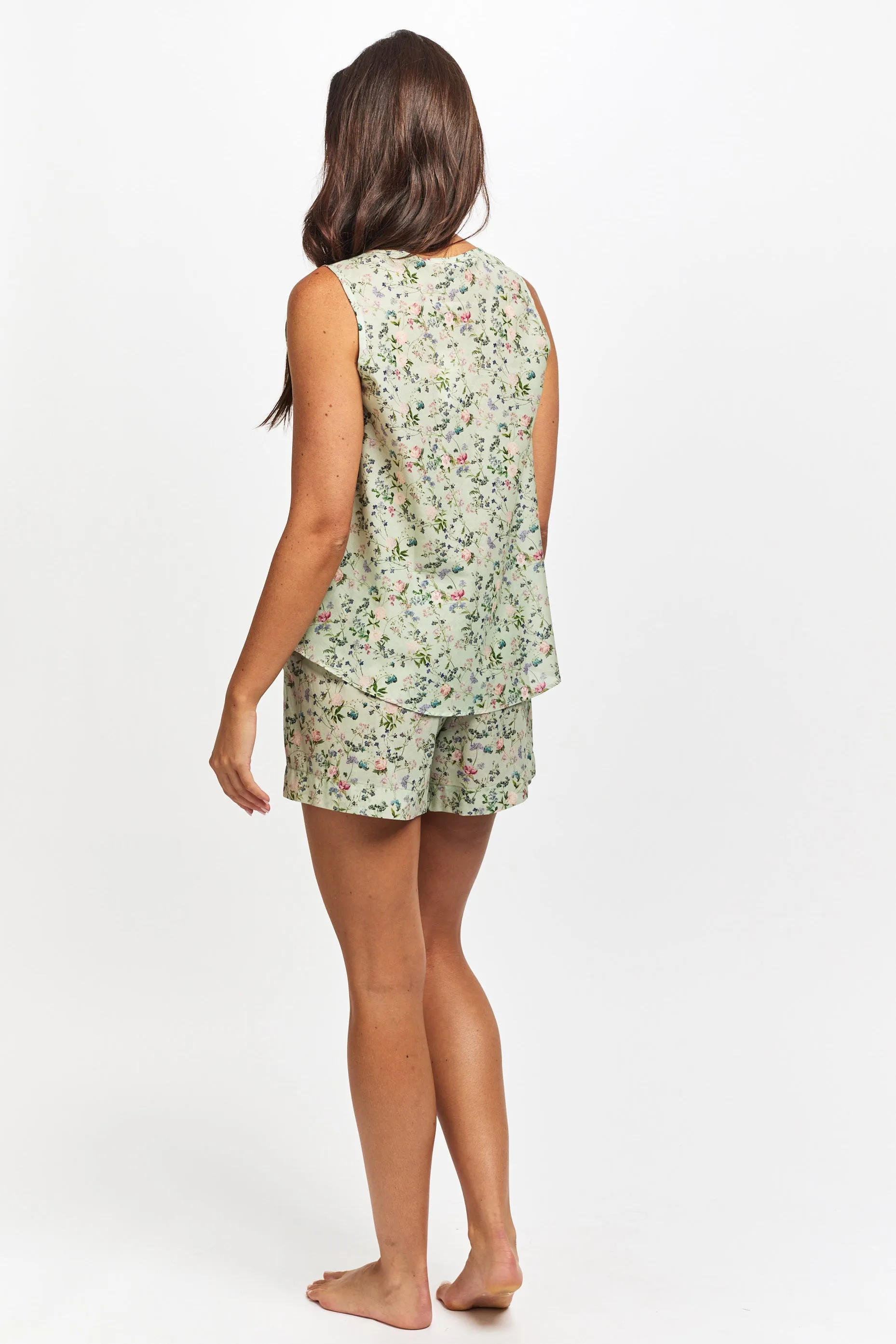 Pure Cotton Voile Tank Botanica