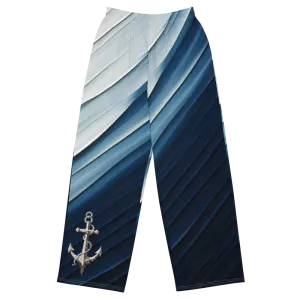 "Coastal Chic" Collection - Designer Unisex Wide Leg Pants