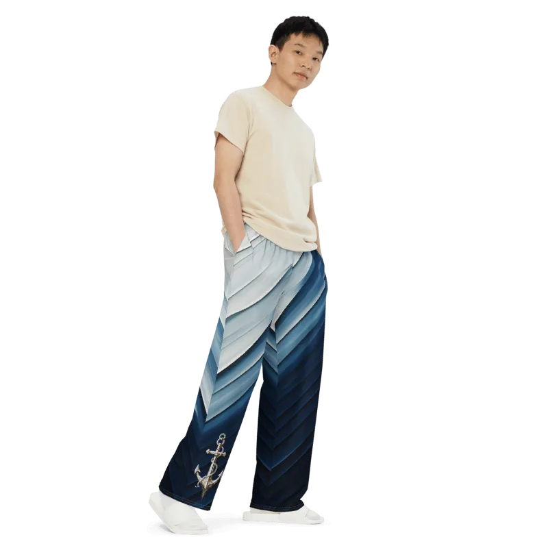 "Coastal Chic" Collection - Designer Unisex Wide Leg Pants