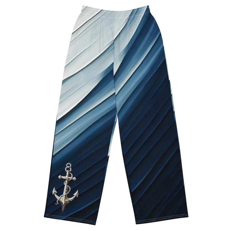 "Coastal Chic" Collection - Designer Unisex Wide Leg Pants