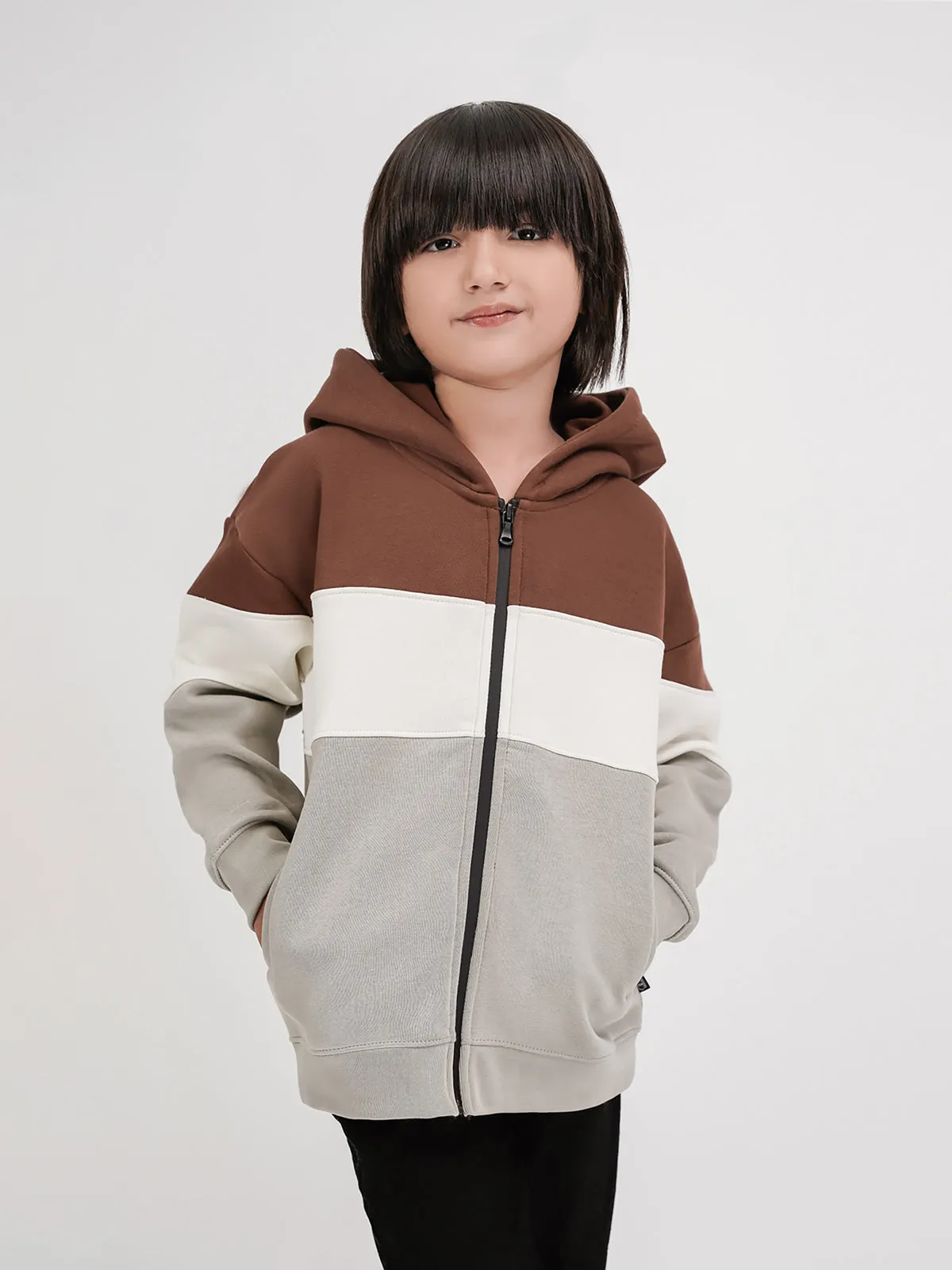 "ZOPAX" Hoodie with Zip and Pockets