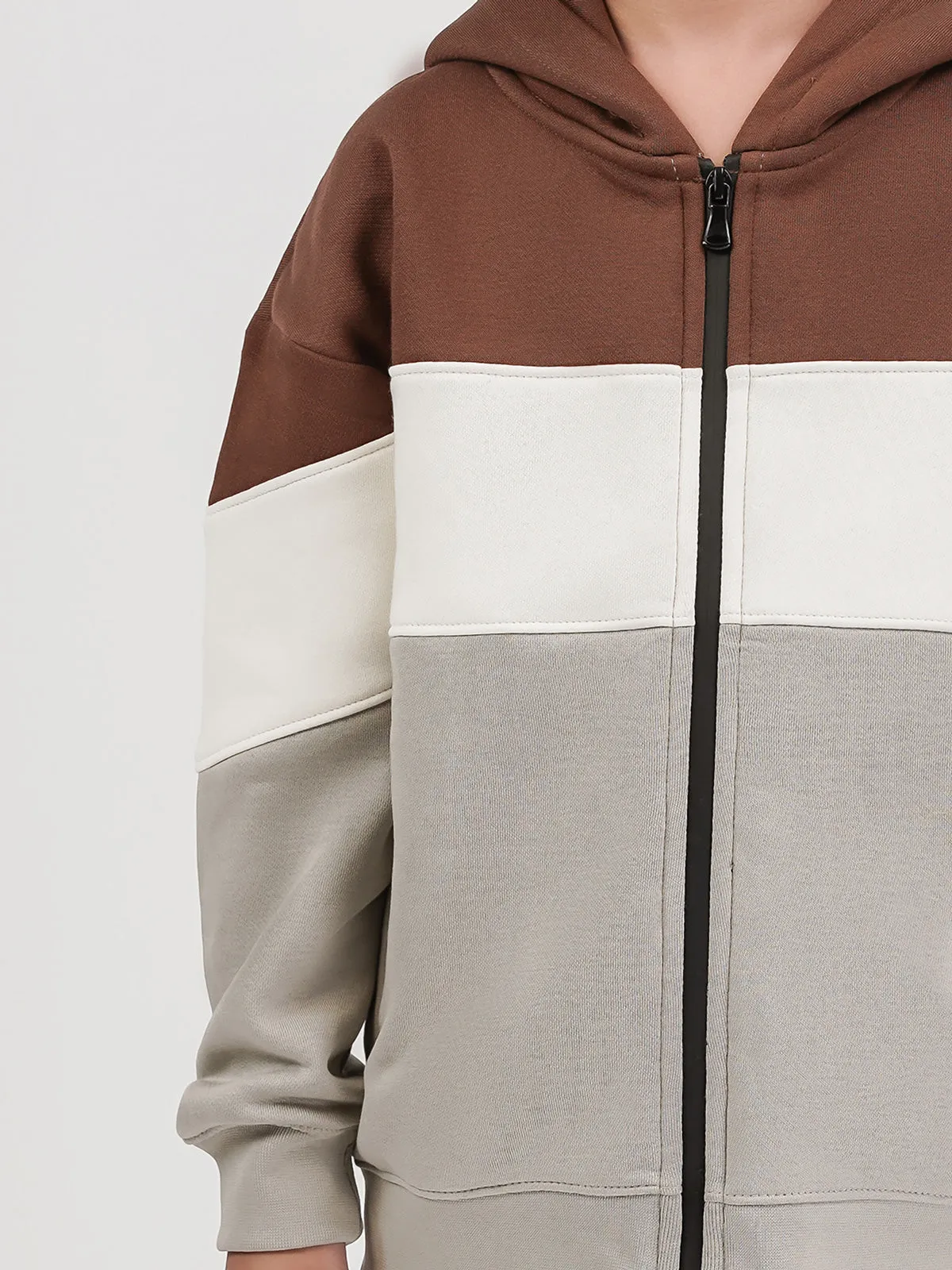 "ZOPAX" Hoodie with Zip and Pockets