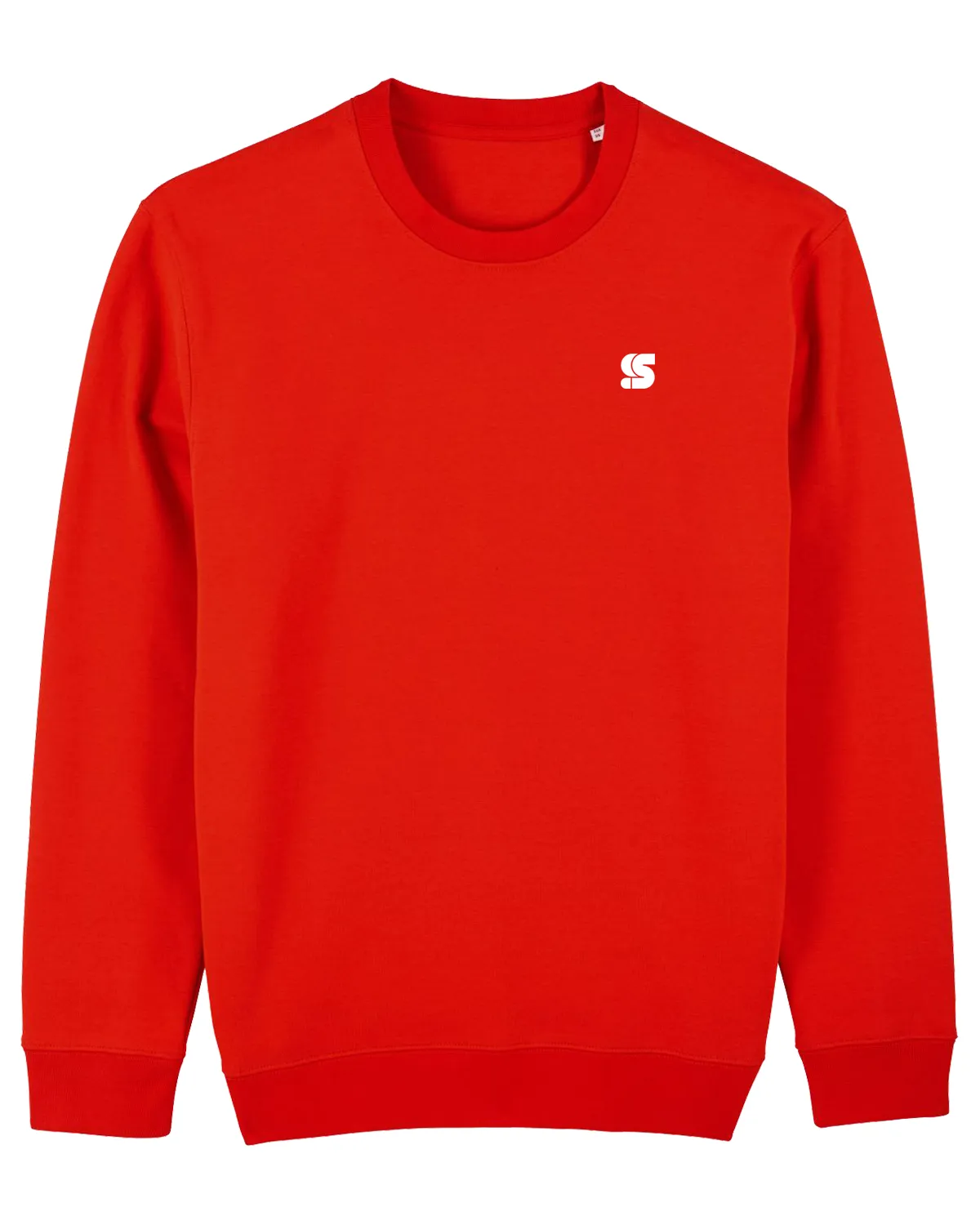 Red Kids Crew / S Logo White Embroidered Boys