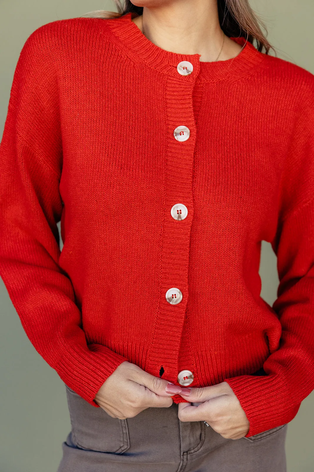 Redwood Forest Button Cardigan