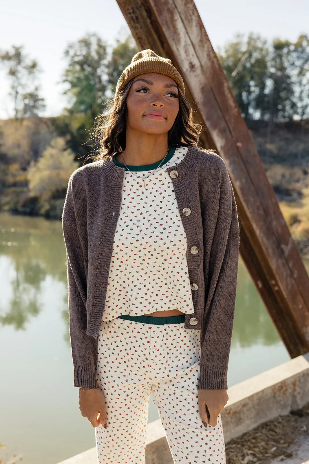 Redwood Forest Button Cardigan