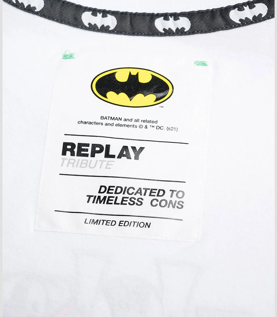 Replay The Joker T Shirt In White Red For Men
