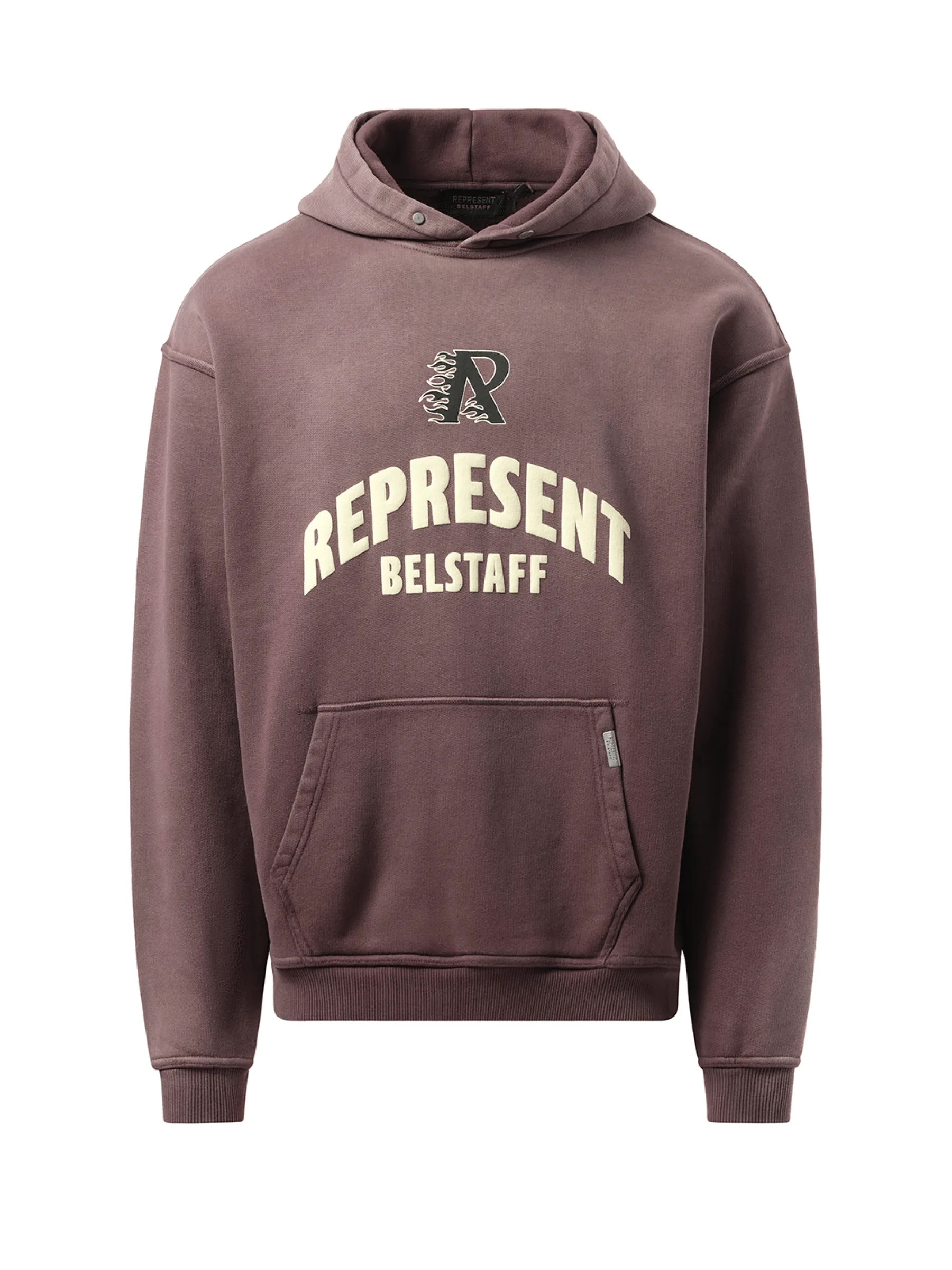Represent X Belstaff Flame Pheonix Hoodie in Plum