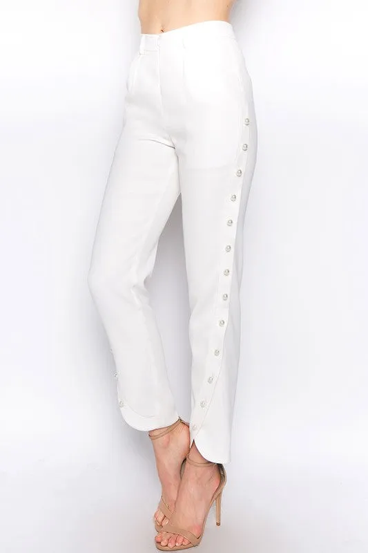 Rianne Pearl Trim Detail Pants