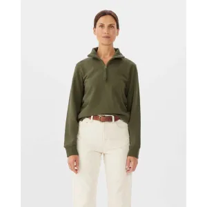 R.M.Williams Trickett Ladies Zip Neck Sweatshirt - Olive