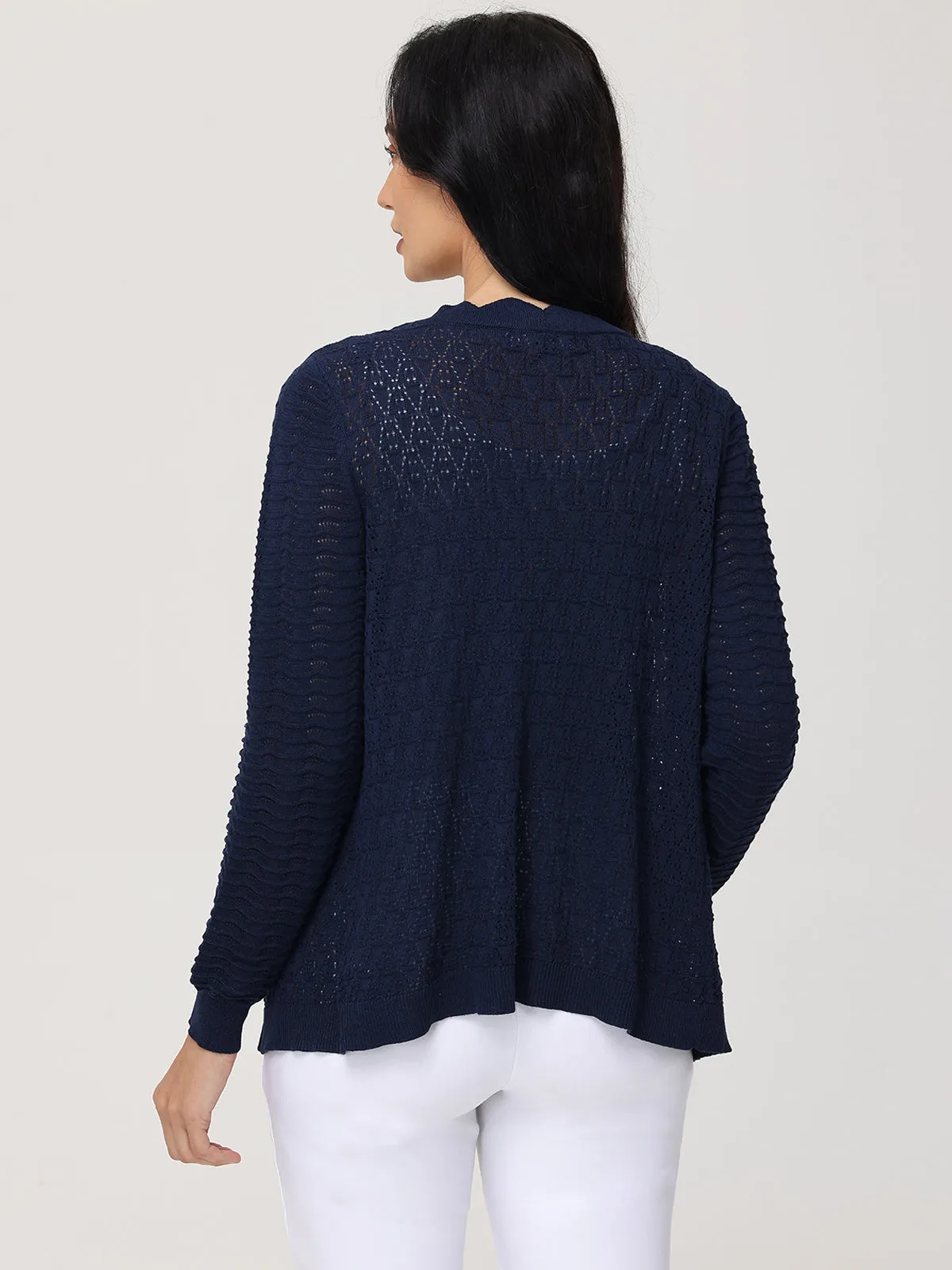 Scallop Pointelle Cardigan