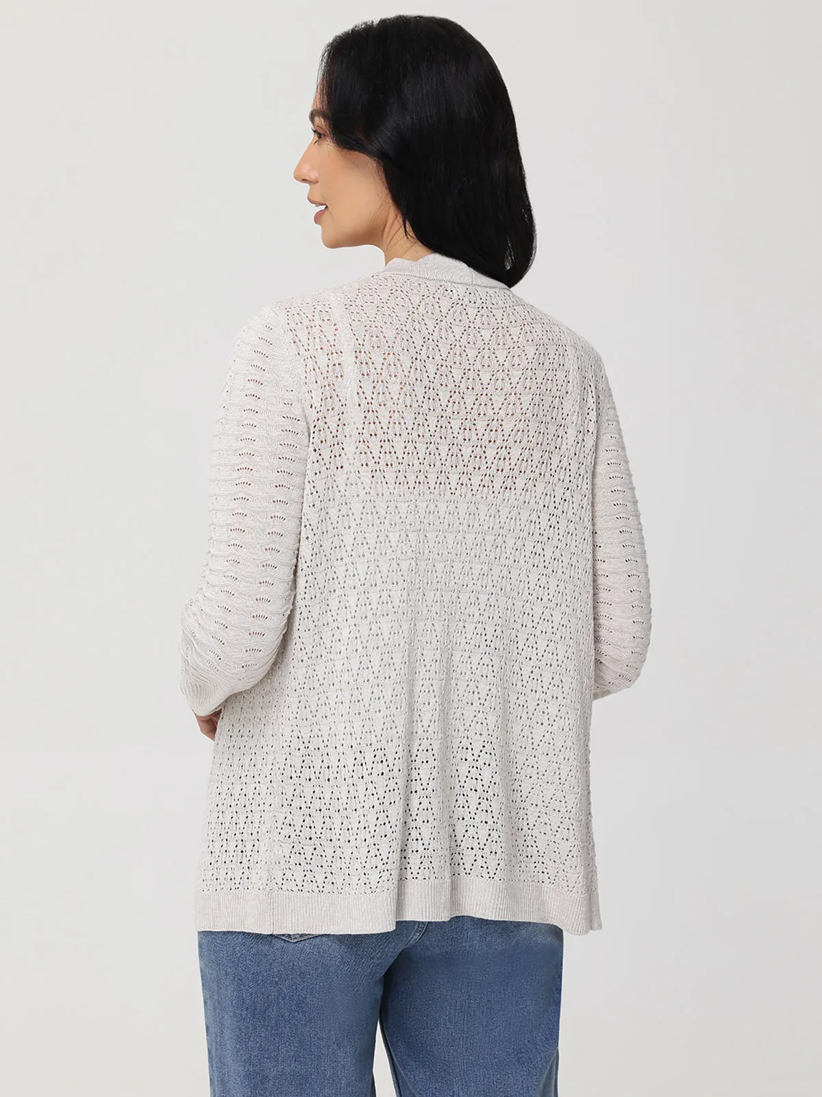 Scallop Pointelle Cardigan