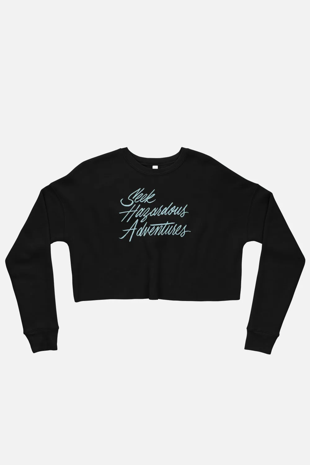 Seek Hazardous Adventures Fitted Crop Sweatshirt | The Three Musketeers