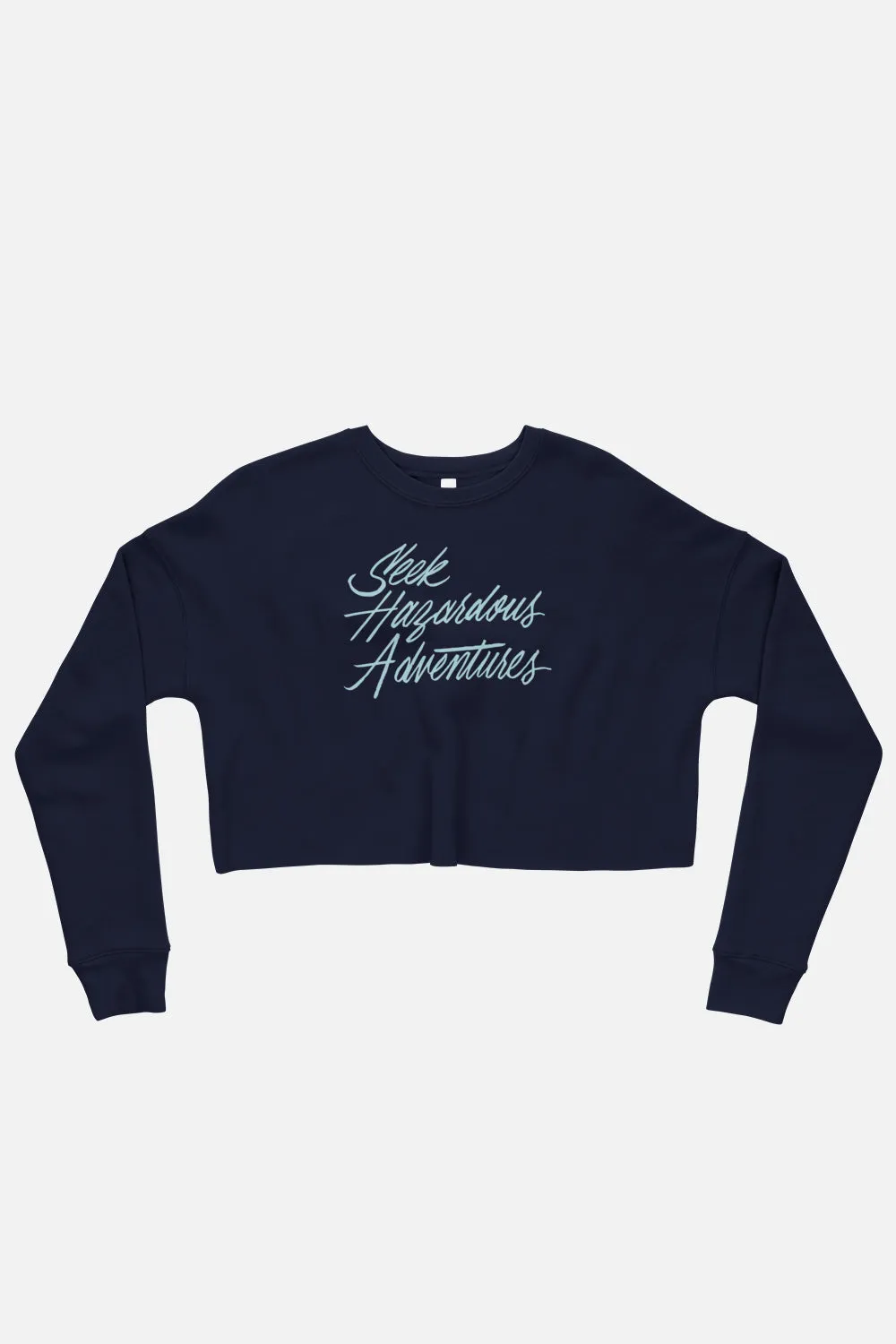 Seek Hazardous Adventures Fitted Crop Sweatshirt | The Three Musketeers