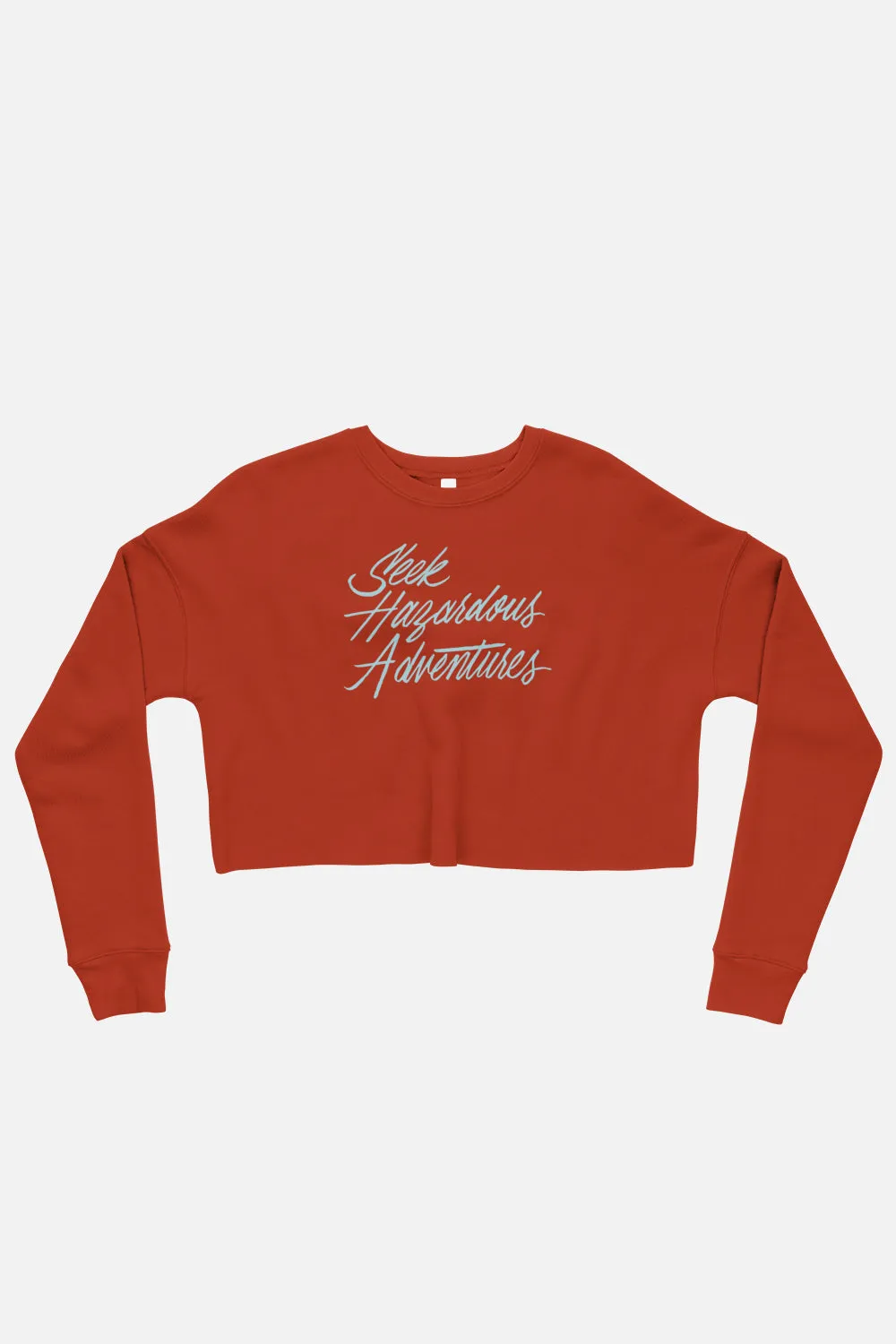 Seek Hazardous Adventures Fitted Crop Sweatshirt | The Three Musketeers