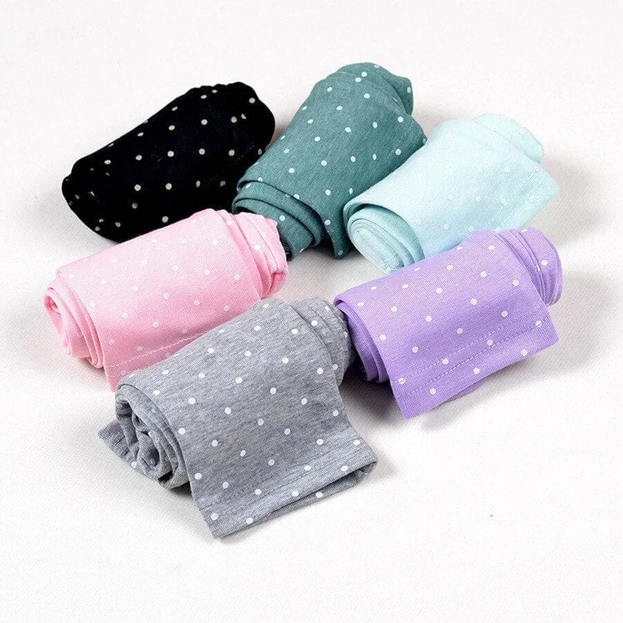 Skinny Leggings Long Pants, Polka Dots Printed Kids Pants