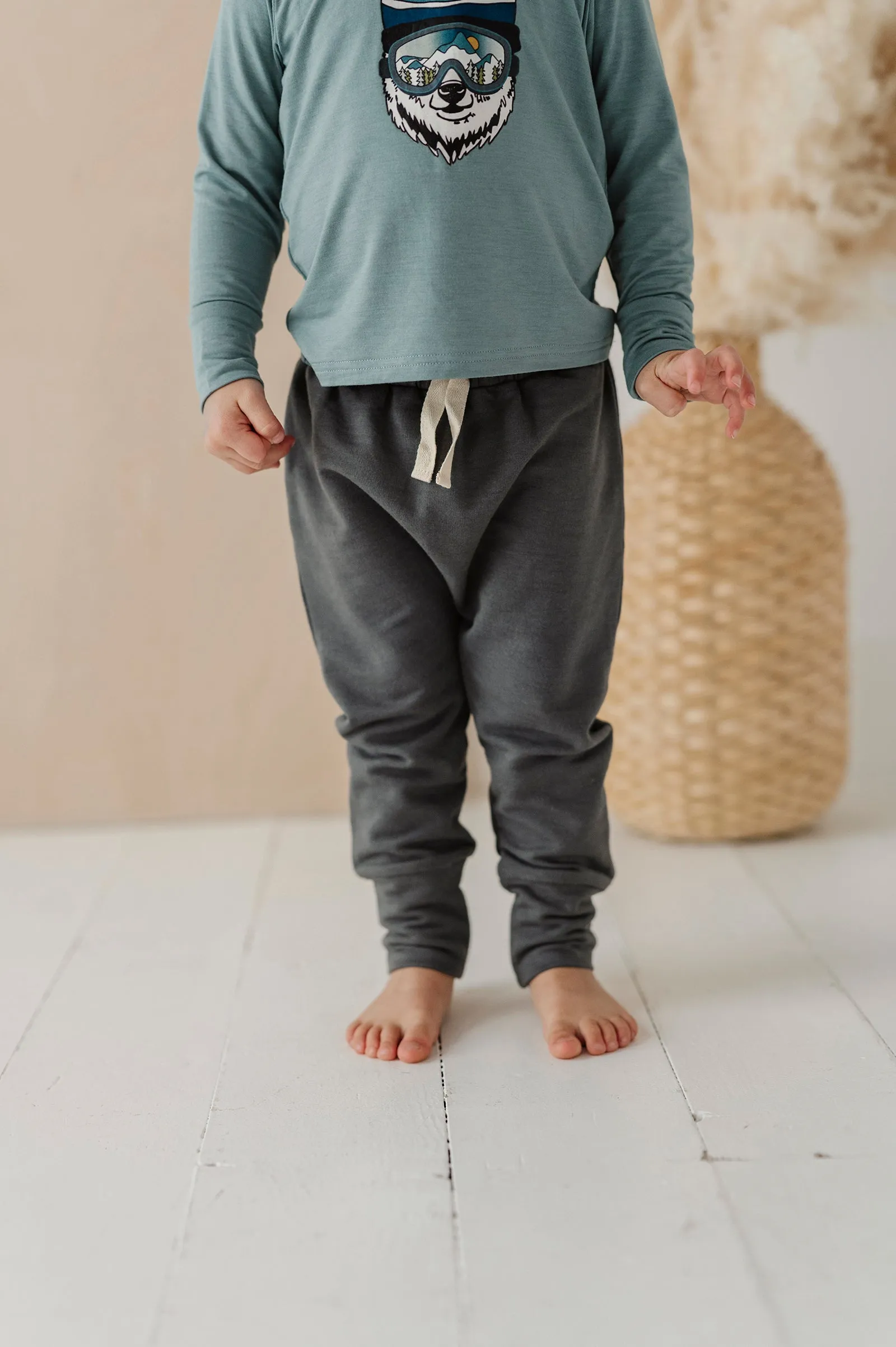 Slim Harems - Gray Wash by Babysprouts