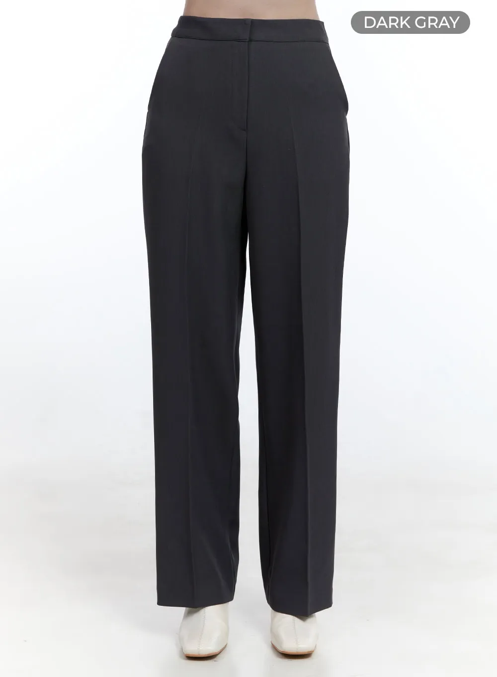 Solid Chic Tailored Pants OO429