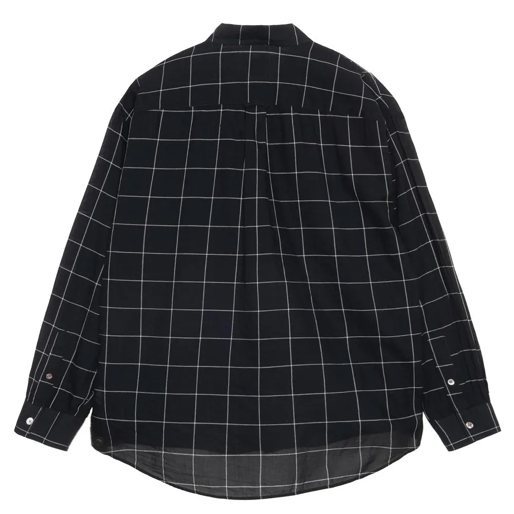 STÜSSY LIGHT WEIGHT CLASSIC SHIRT // BLACK WINDOWPANE