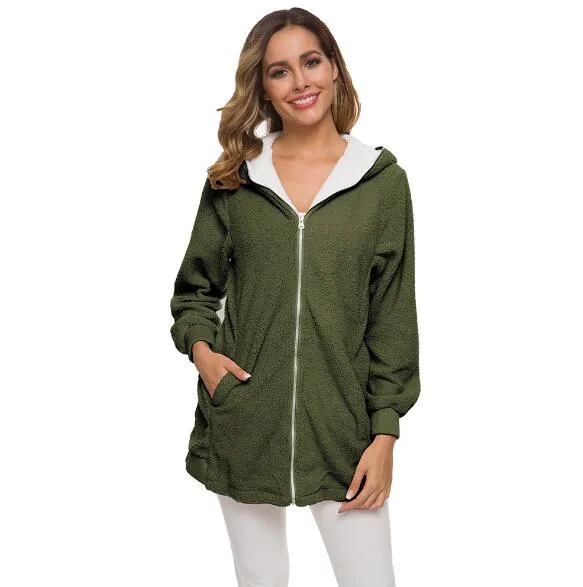 Styele Clothing Sweatwear Sweet Soft Good Fabric Women Hoodies Zip Up