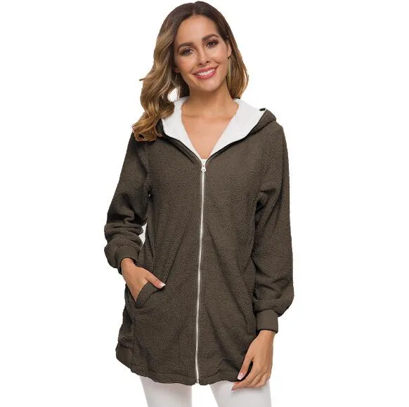Styele Clothing Sweatwear Sweet Soft Good Fabric Women Hoodies Zip Up