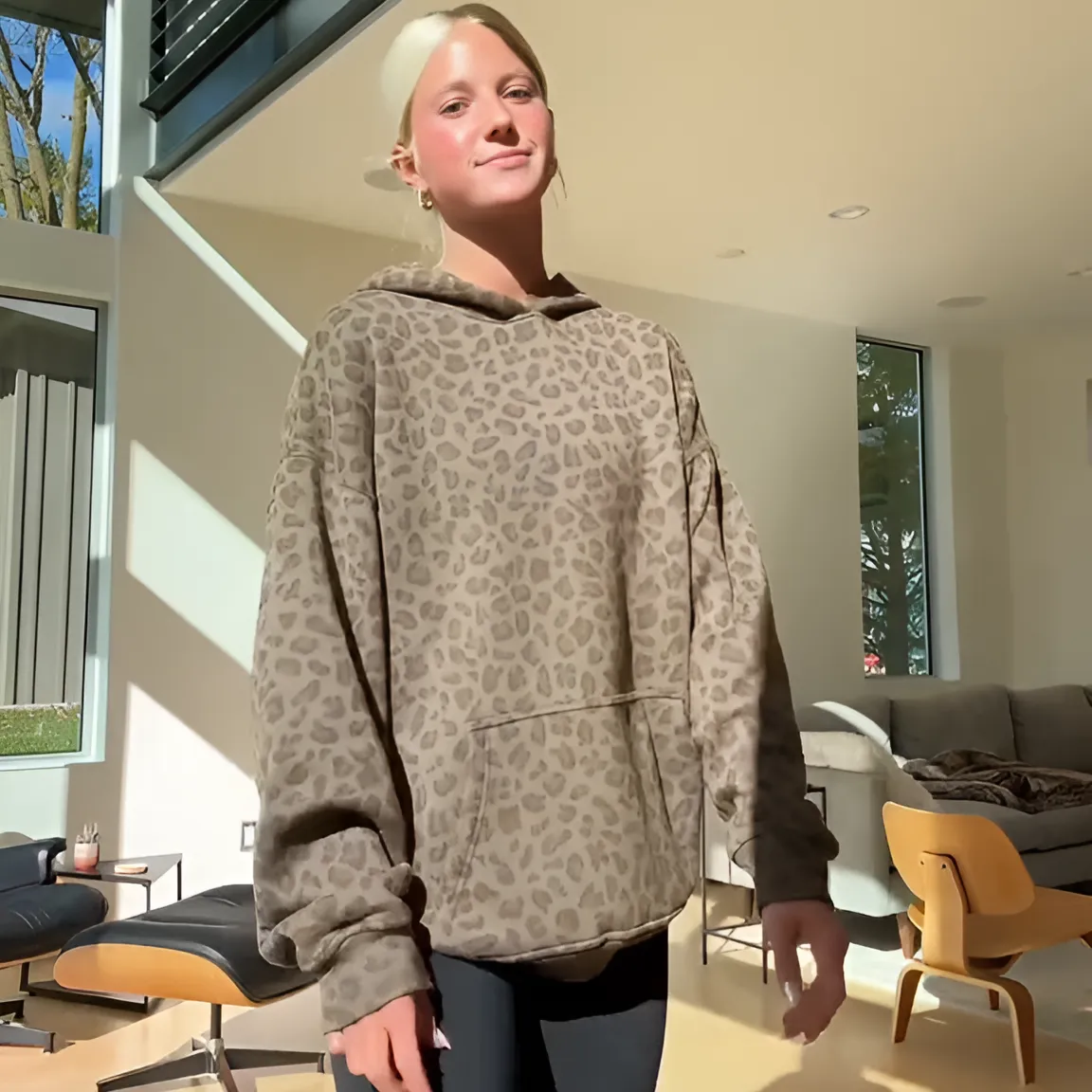 Stylish Leopard Hoodie