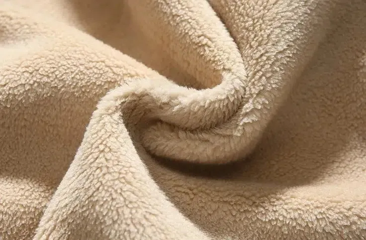 Suede Stand-Collar Plush Warm Coat