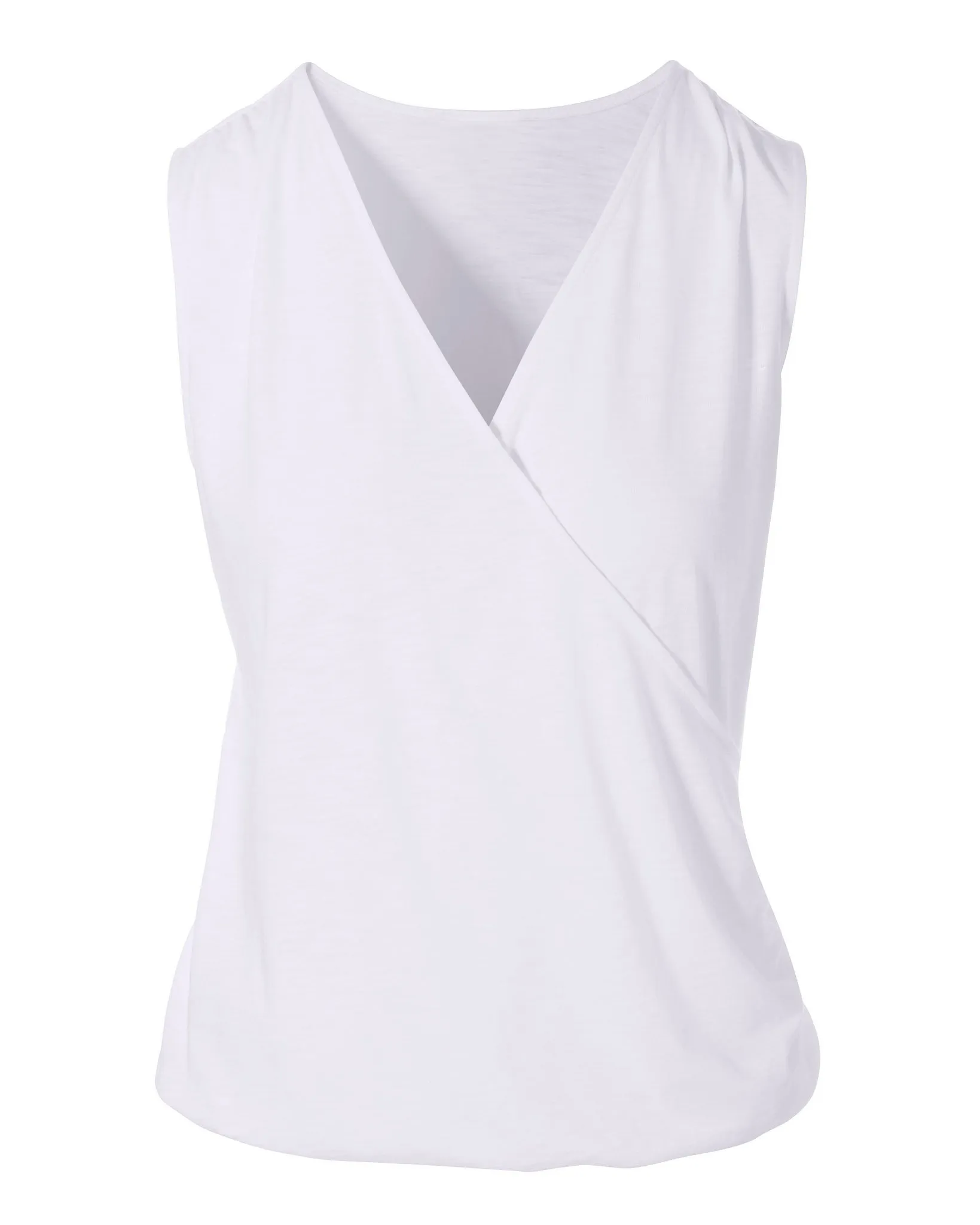 Surplice Slub Tank Top White