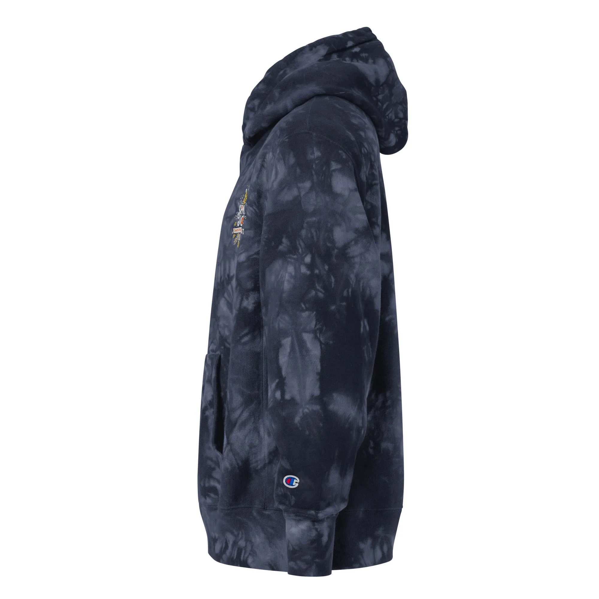Unisex Champion Tie-dye Unisex Hoodie Spark Joy