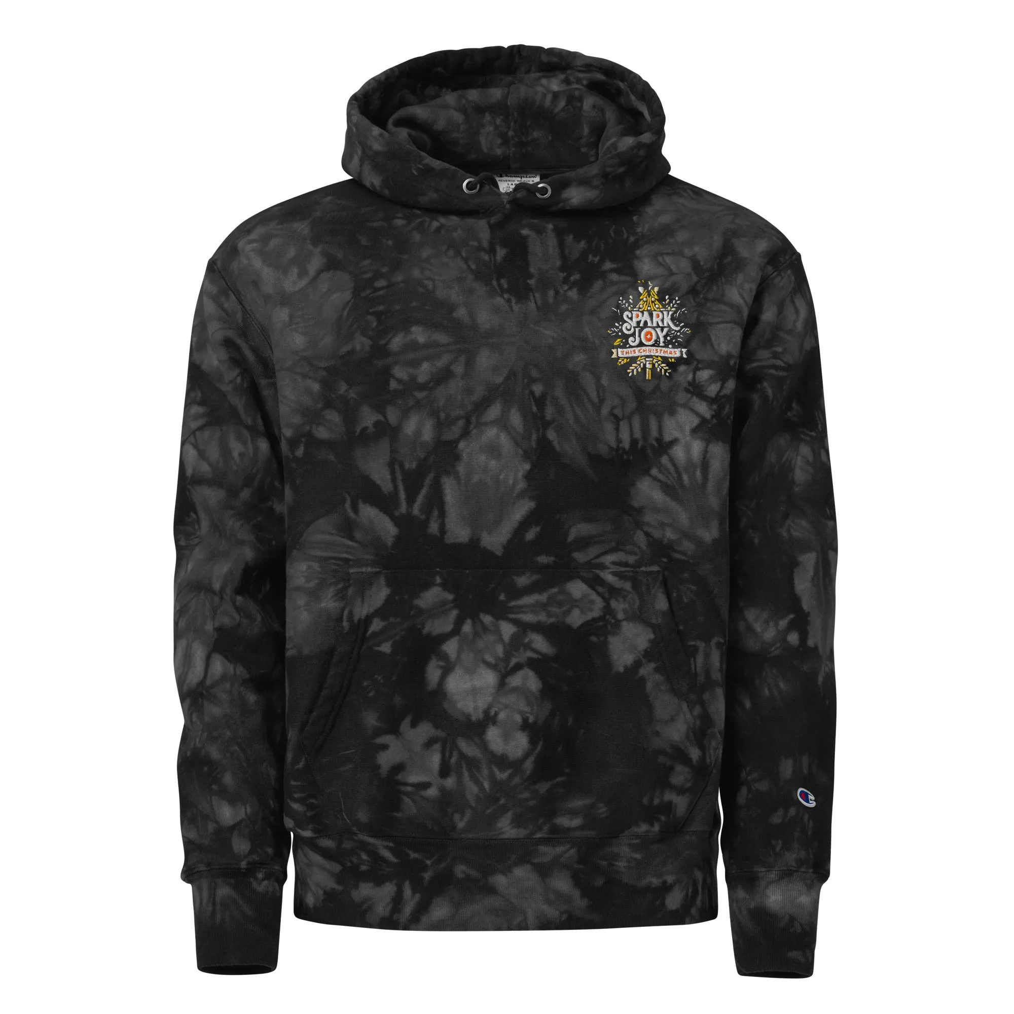 Unisex Champion Tie-dye Unisex Hoodie Spark Joy