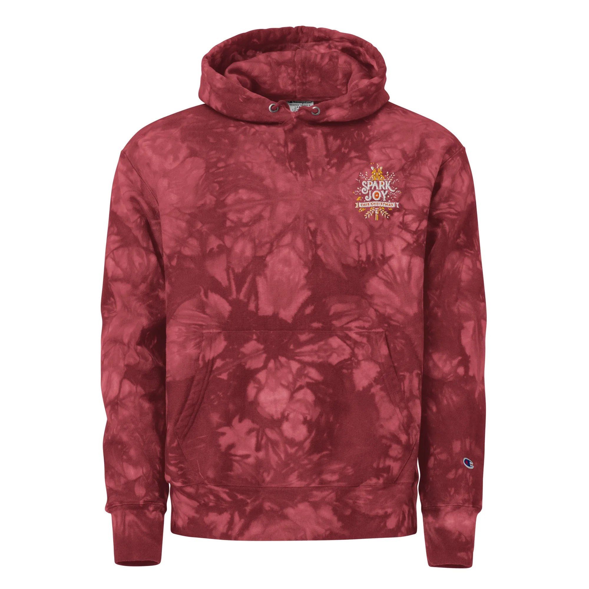 Unisex Champion Tie-dye Unisex Hoodie Spark Joy
