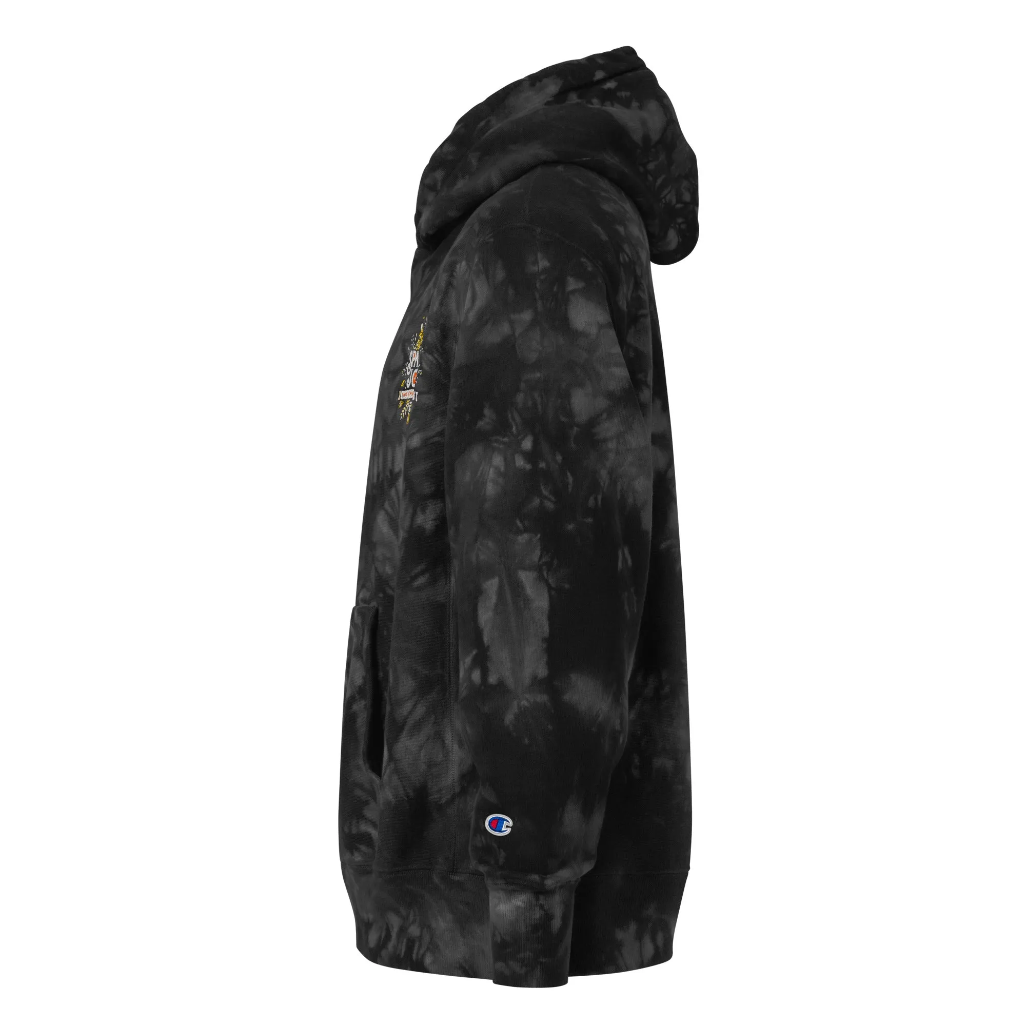 Unisex Champion Tie-dye Unisex Hoodie Spark Joy
