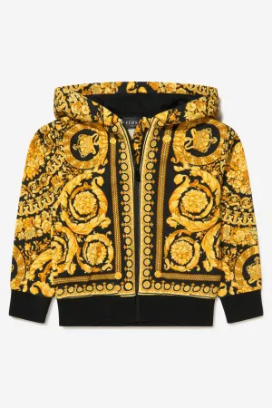 Versace Kids Barocco Zip Up Hoodie