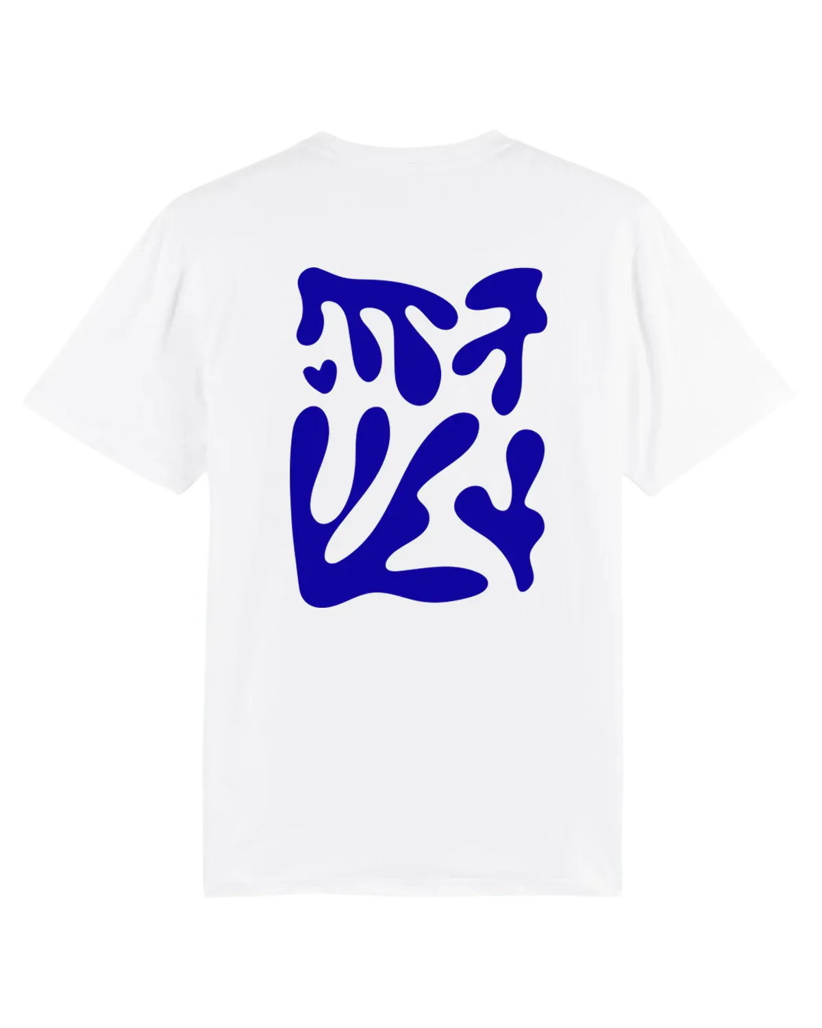 White T / Arty Blue Front Back Women