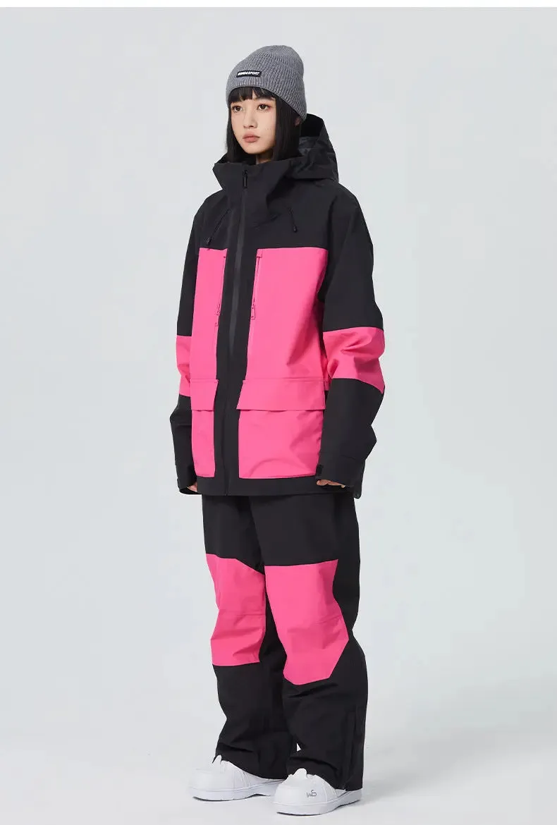 Women Ski Outfits 2 Pieces Snowboarding Jackets & Pants