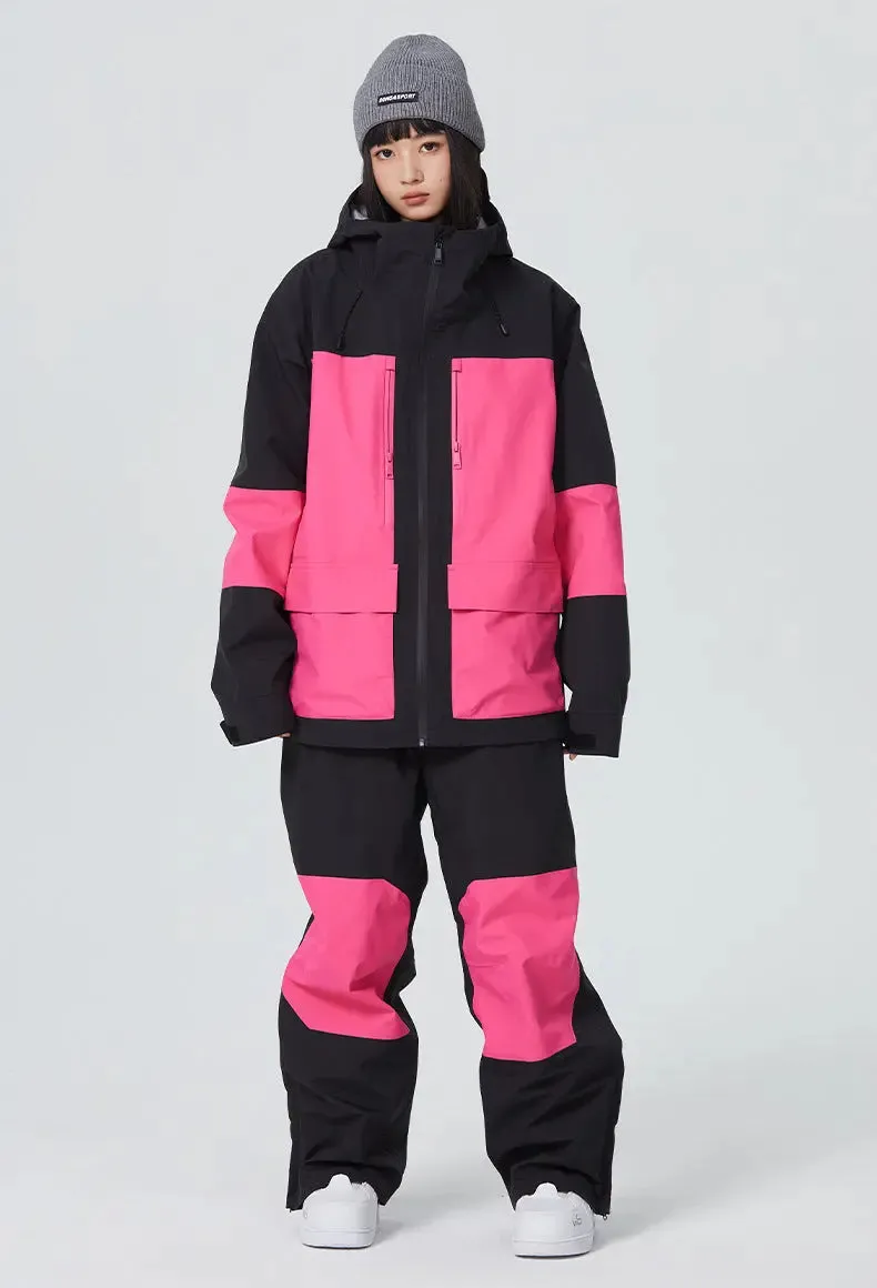 Women Ski Outfits 2 Pieces Snowboarding Jackets & Pants