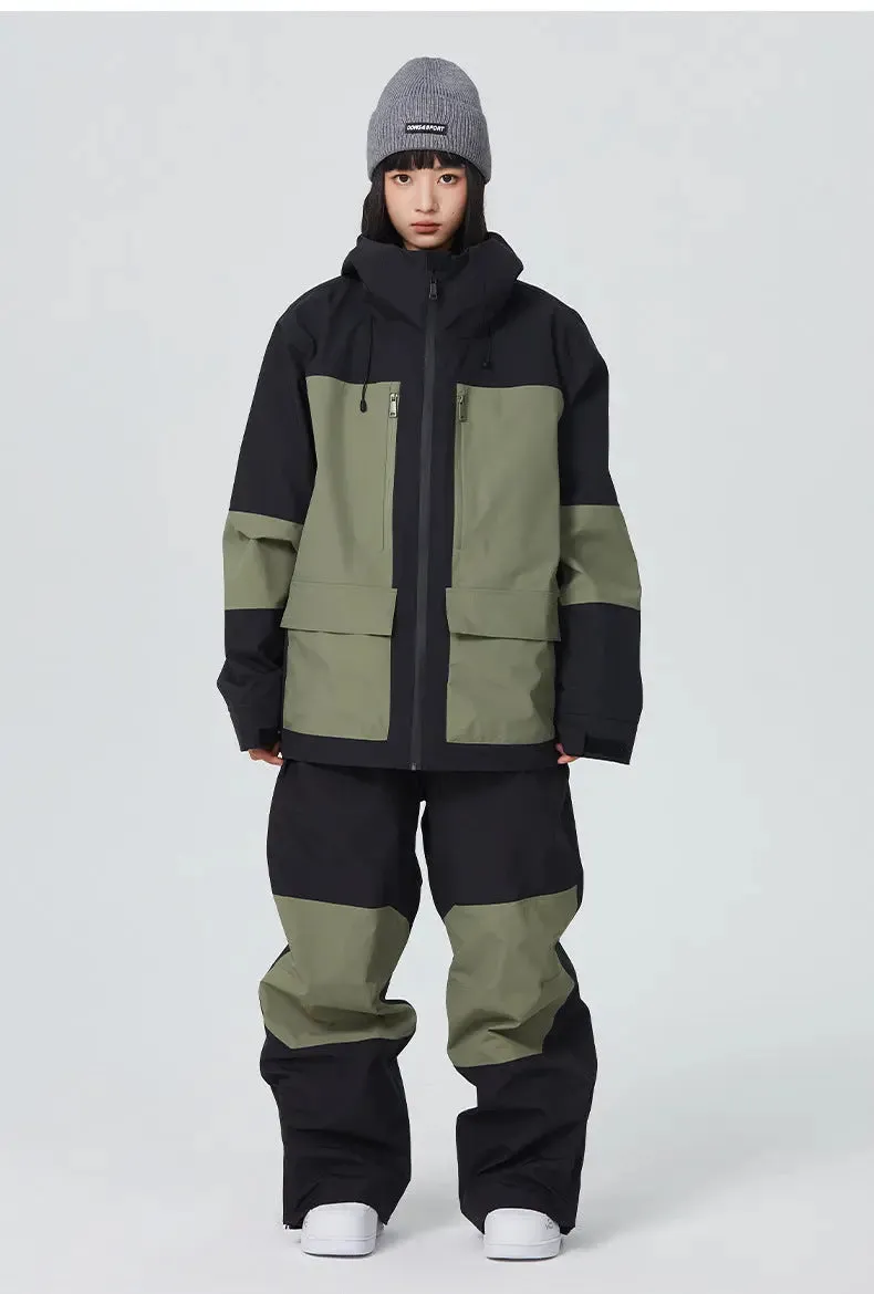 Women Ski Outfits 2 Pieces Snowboarding Jackets & Pants