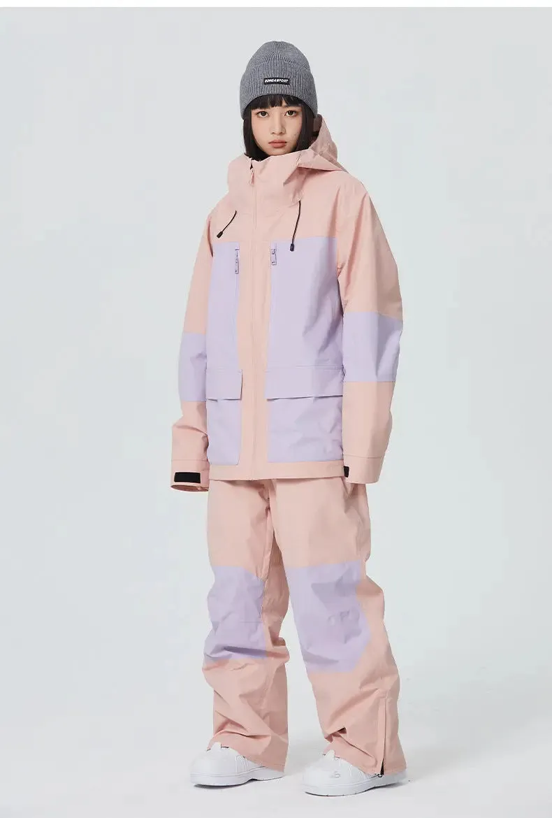 Women Ski Outfits 2 Pieces Snowboarding Jackets & Pants