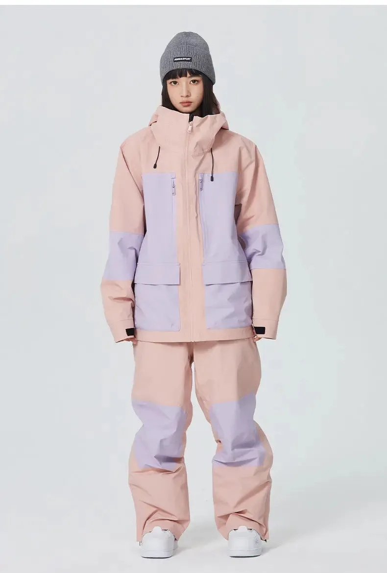 Women Ski Outfits 2 Pieces Snowboarding Jackets & Pants