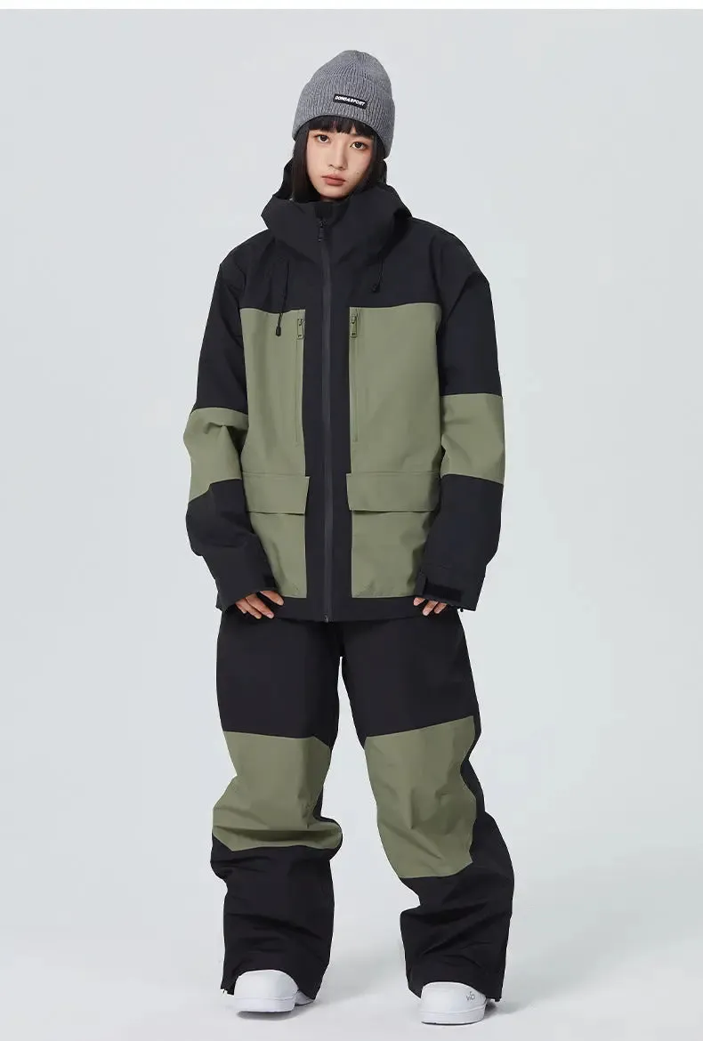 Women Ski Outfits 2 Pieces Snowboarding Jackets & Pants