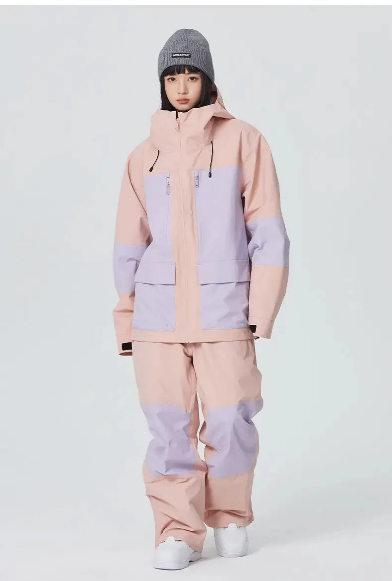 Women Ski Outfits 2 Pieces Snowboarding Jackets & Pants