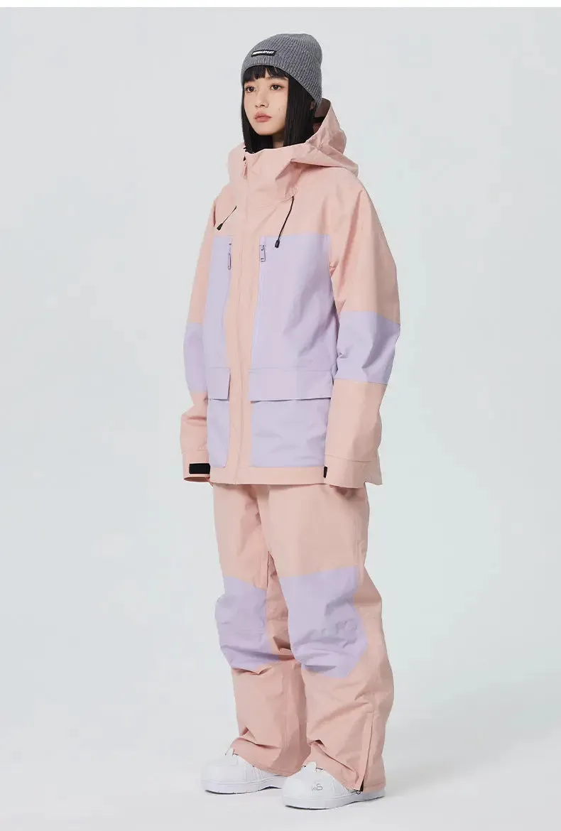 Women Ski Outfits 2 Pieces Snowboarding Jackets & Pants
