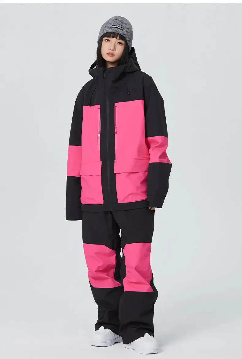 Women Ski Outfits 2 Pieces Snowboarding Jackets & Pants