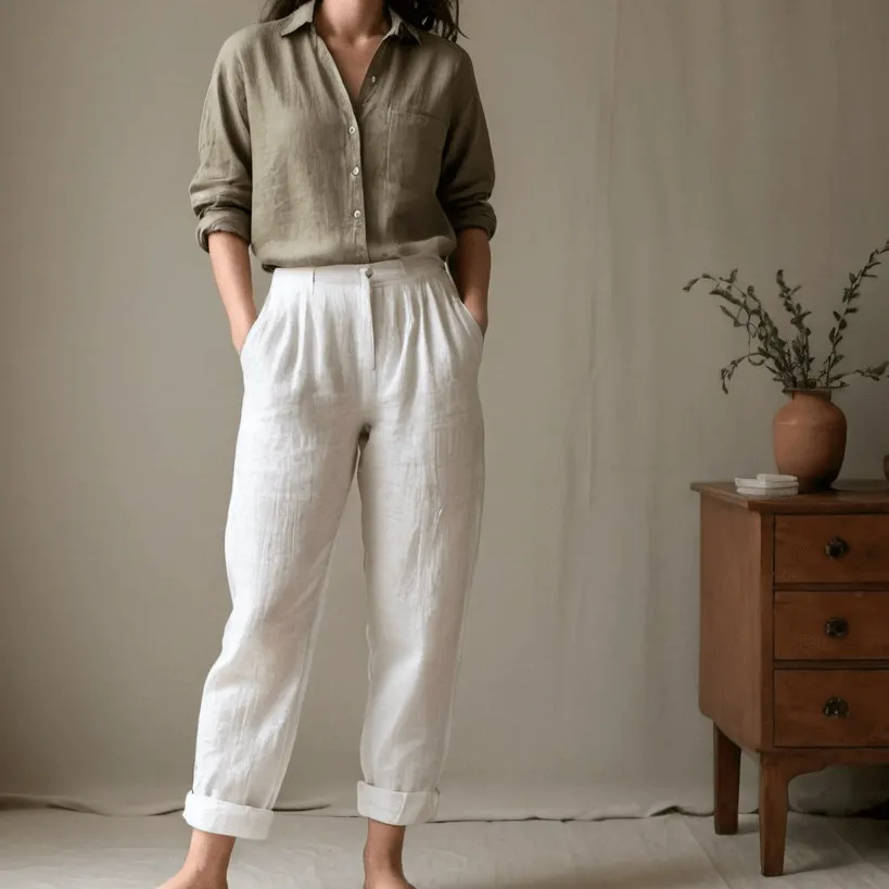 Women's Linen shirt JAZZ in Classic Colors