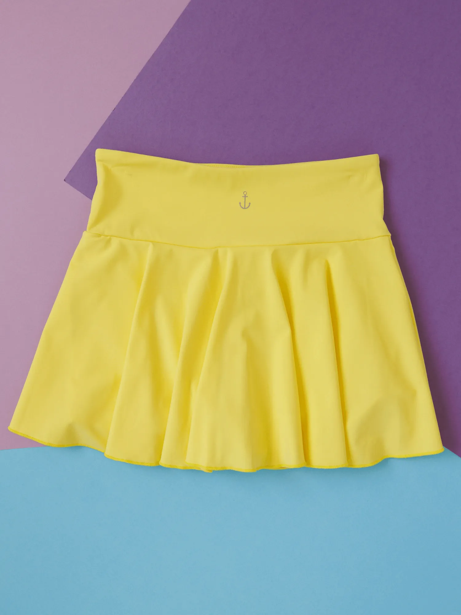 Yellow "Kenzie" Active Skirt with Shorts Liner