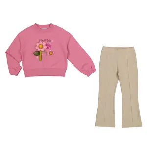 You Make Me Happy Pullover and Flare Pants Set