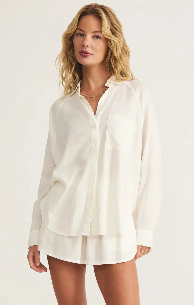 Z Supply | Perfect Linen Top - White